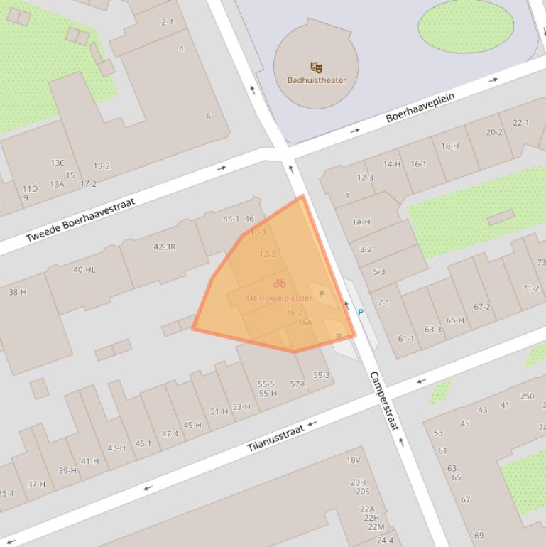 Kaart van postcodegebied 1091AE.