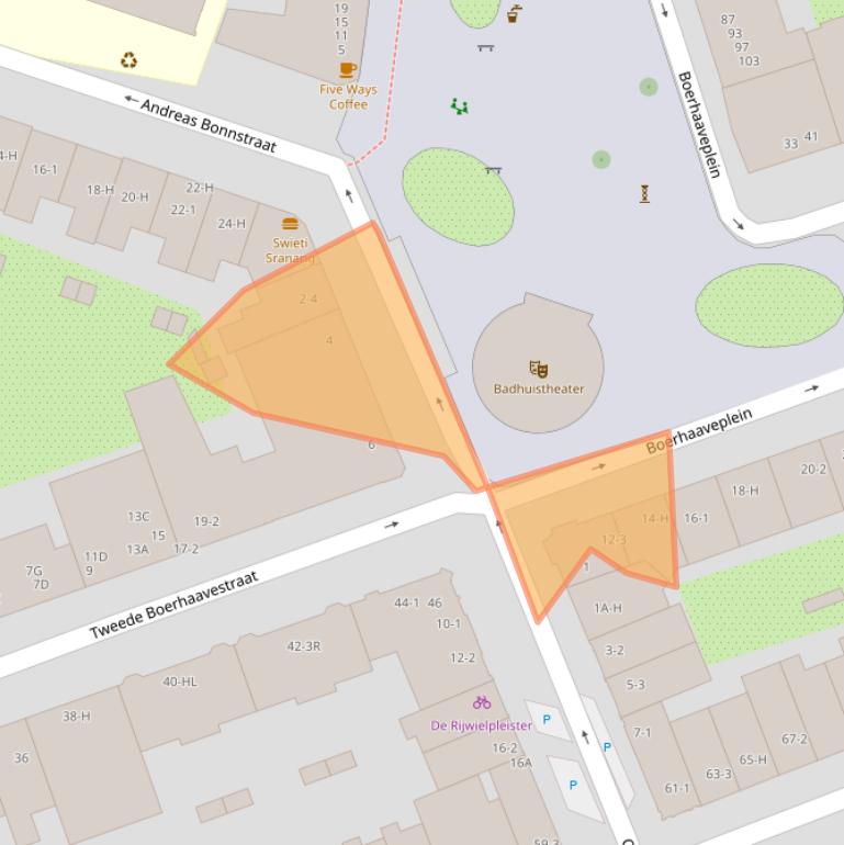 Kaart van postcodegebied 1091AS.