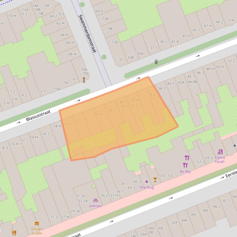 Kaart van postcodegebied 1091CS.