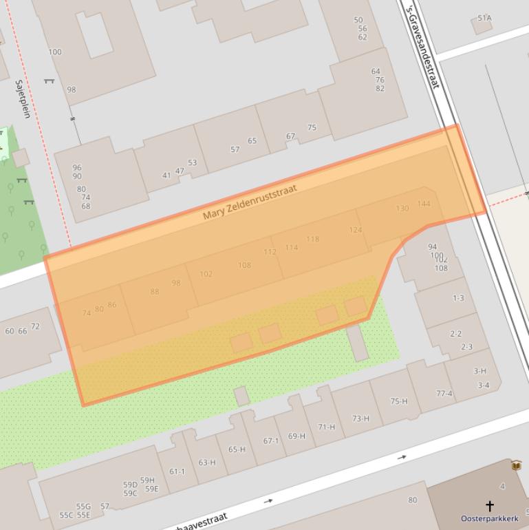 Kaart van postcodegebied 1091DP.