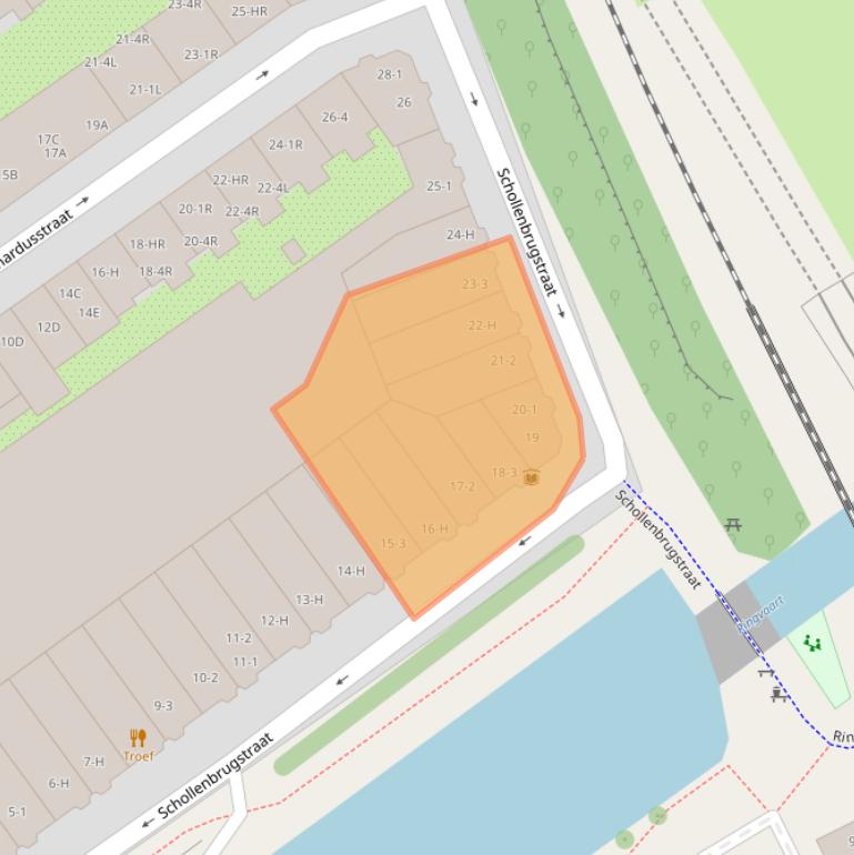 Kaart van postcodegebied 1091GA.