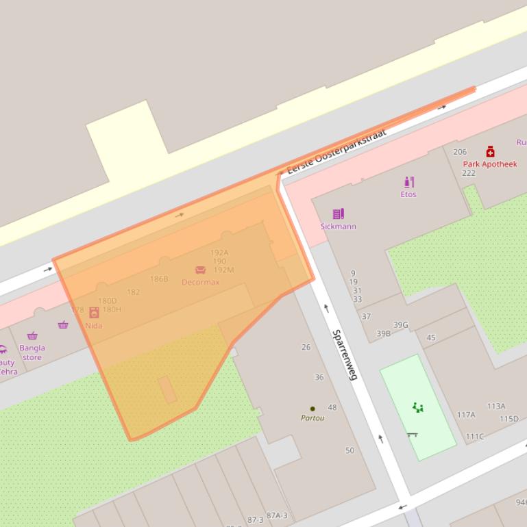 Kaart van postcodegebied 1091HK.