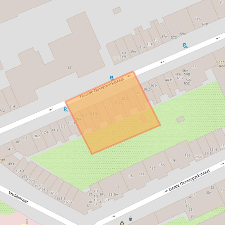 Kaart van postcodegebied 1091JD.