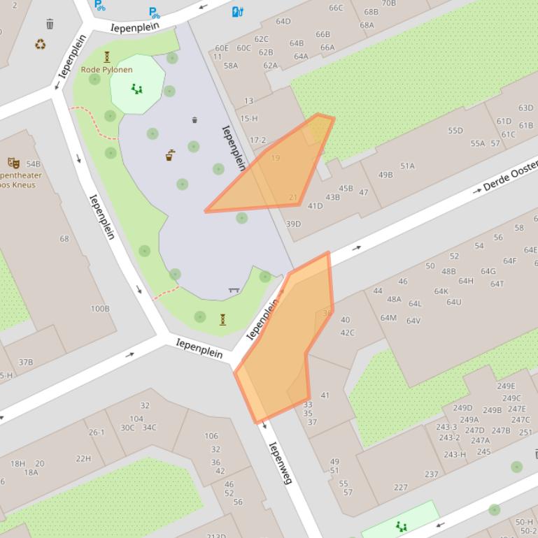 Kaart van postcodegebied 1091JP.