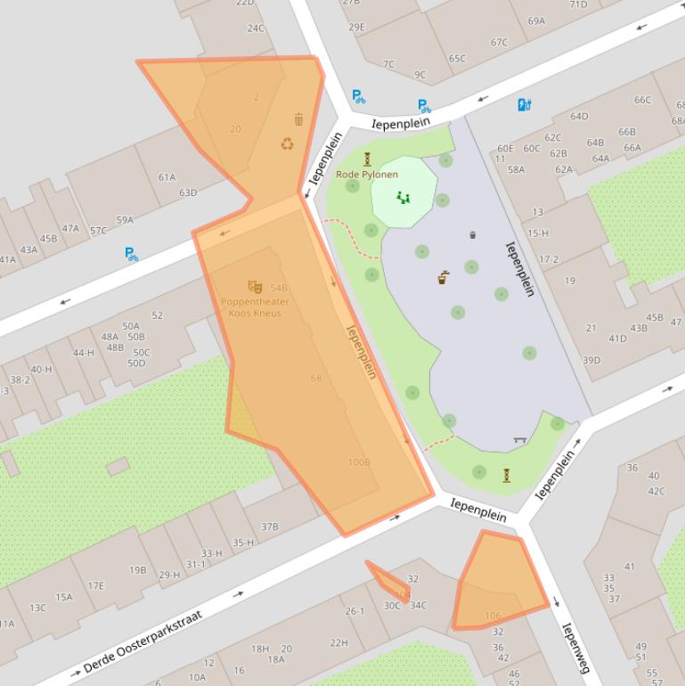 Kaart van postcodegebied 1091JR.