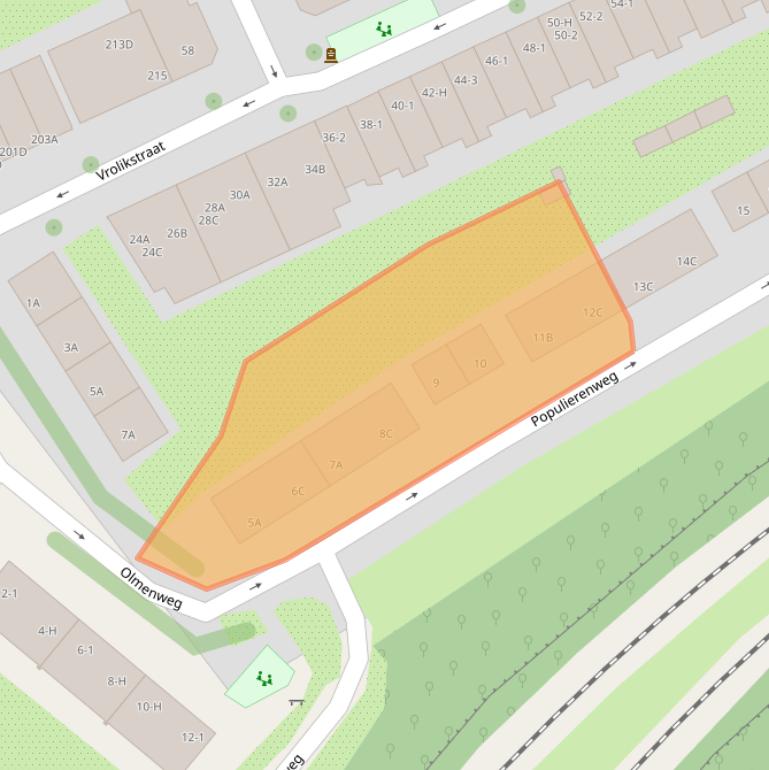 Kaart van postcodegebied 1091KJ.