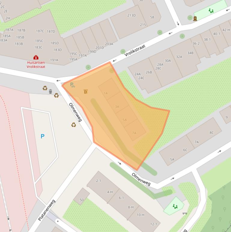 Kaart van postcodegebied 1091KN.