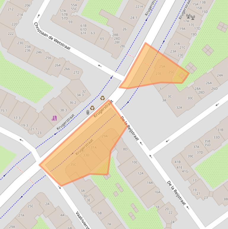 Kaart van postcodegebied 1091LD.