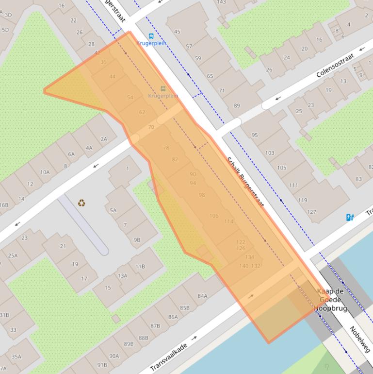 Kaart van postcodegebied 1091LM.