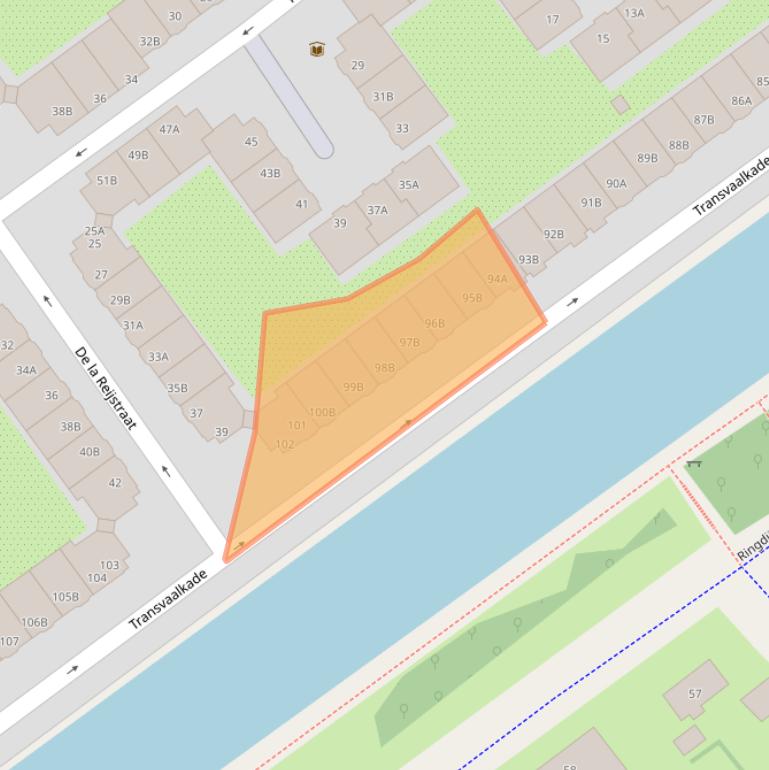 Kaart van postcodegebied 1091LP.