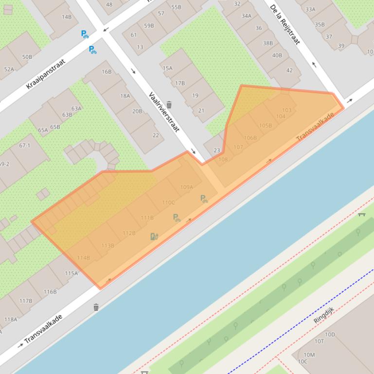 Kaart van postcodegebied 1091LR.