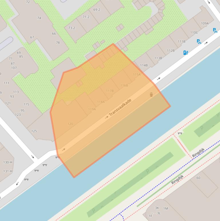 Kaart van postcodegebied 1091LS.