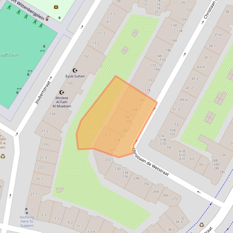 Kaart van postcodegebied 1091ME.