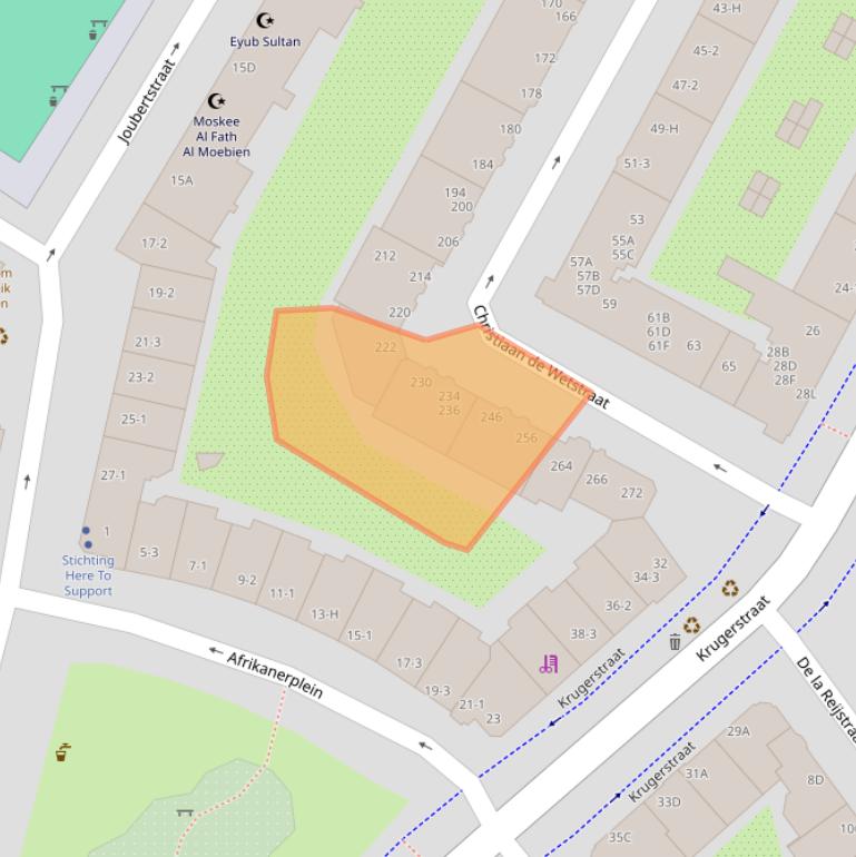 Kaart van postcodegebied 1091MG.