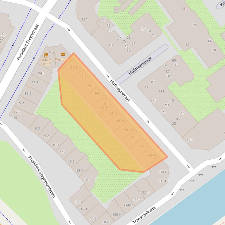 Kaart van postcodegebied 1091NA.