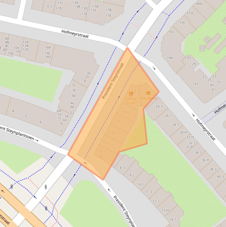 Kaart van postcodegebied 1091NB.