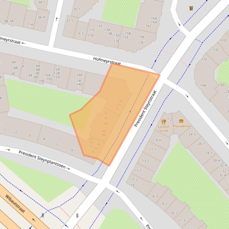 Kaart van postcodegebied 1091NC.