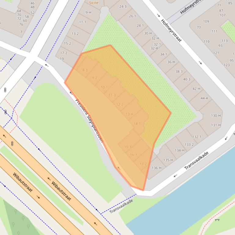 Kaart van postcodegebied 1091NE.