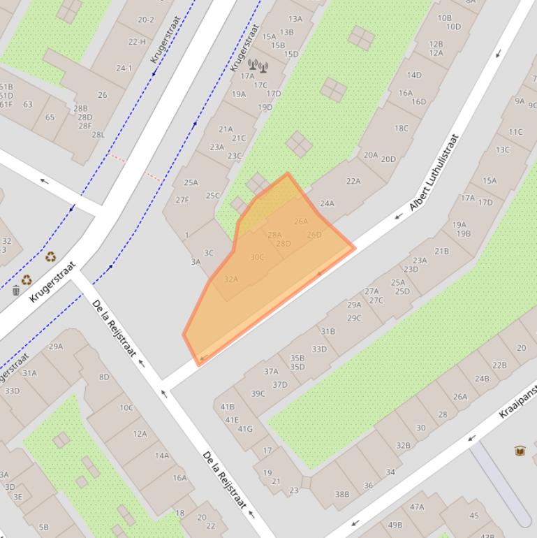 Kaart van postcodegebied 1091NW.