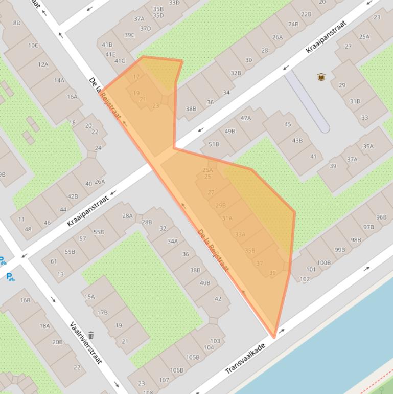 Kaart van postcodegebied 1091NZ.