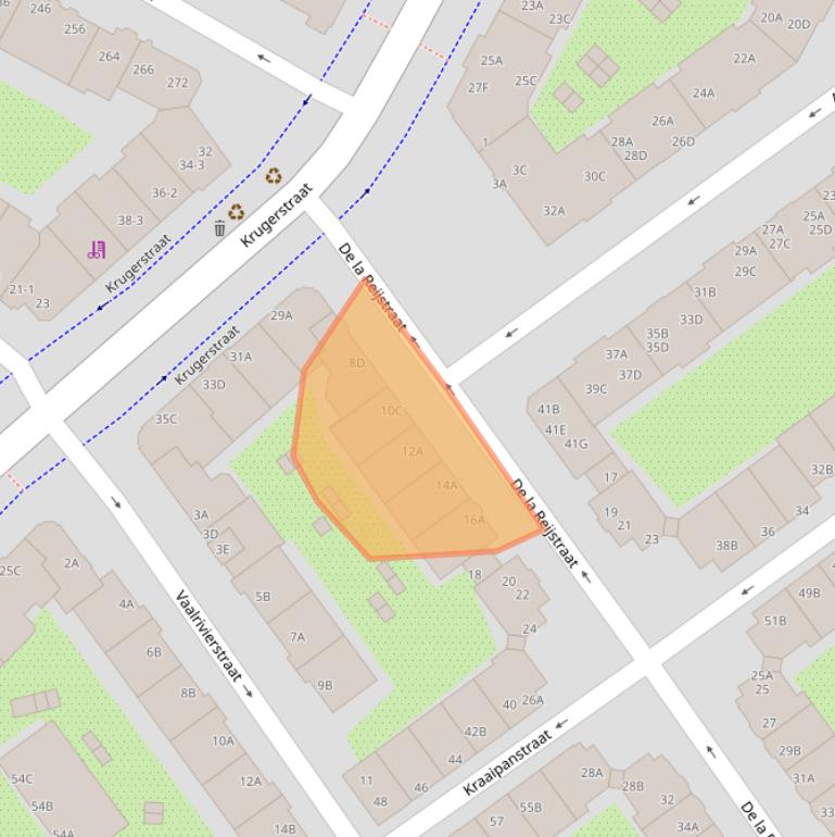 Kaart van postcodegebied 1091PA.