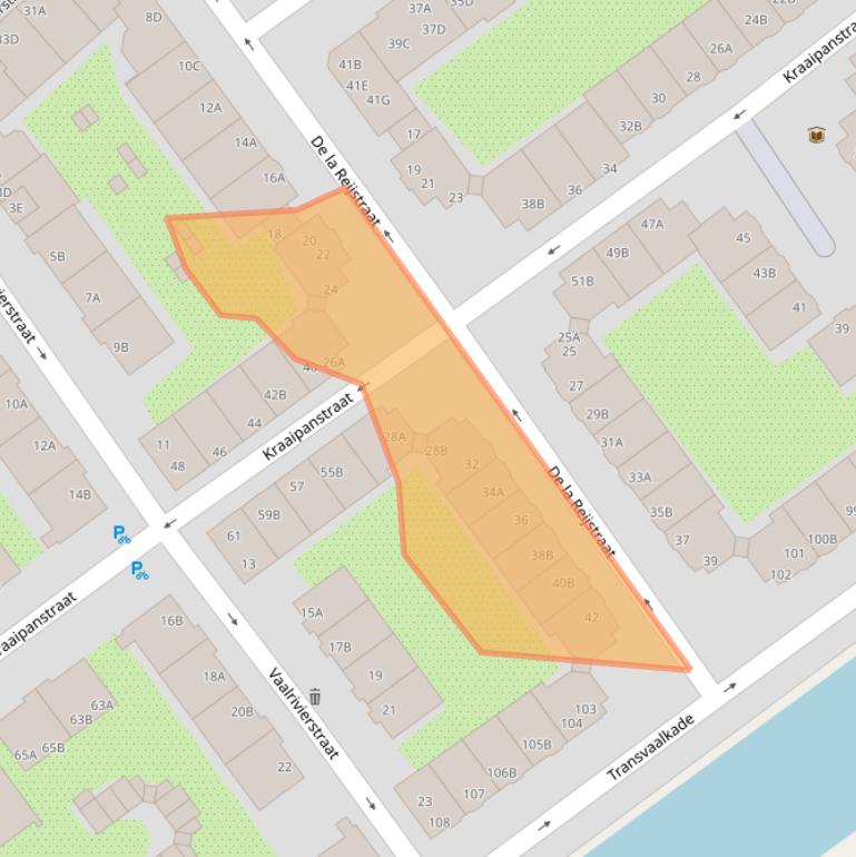 Kaart van postcodegebied 1091PB.