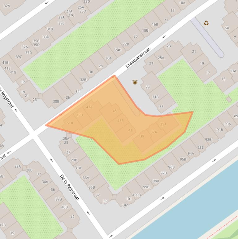 Kaart van postcodegebied 1091PH.