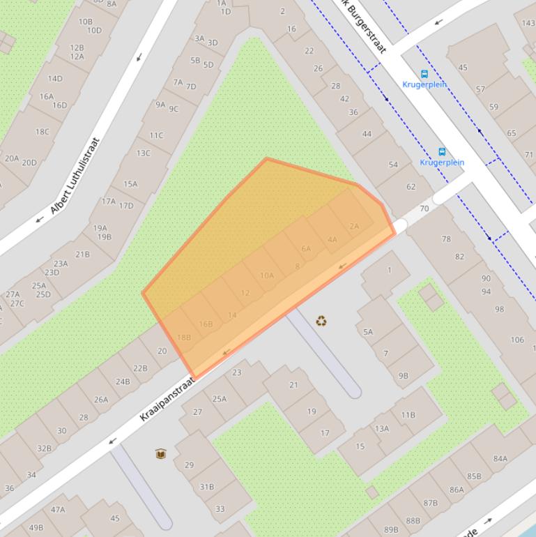 Kaart van postcodegebied 1091PK.