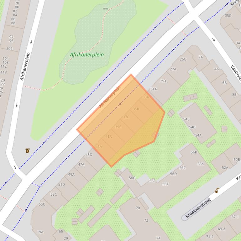 Kaart van postcodegebied 1091PR.