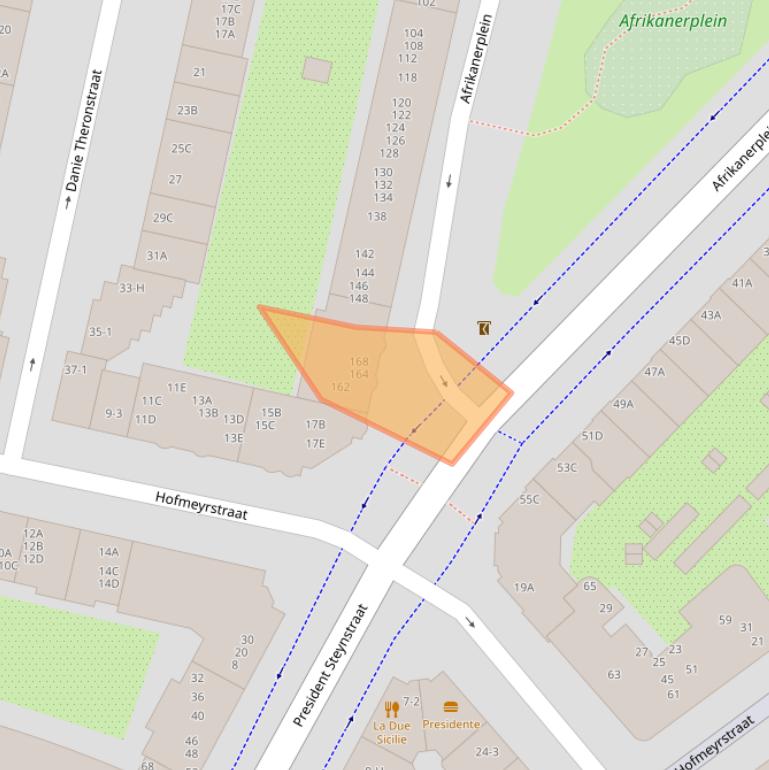 Kaart van postcodegebied 1091PX.