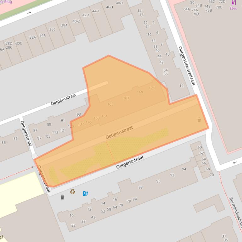 Kaart van postcodegebied 1091RD.