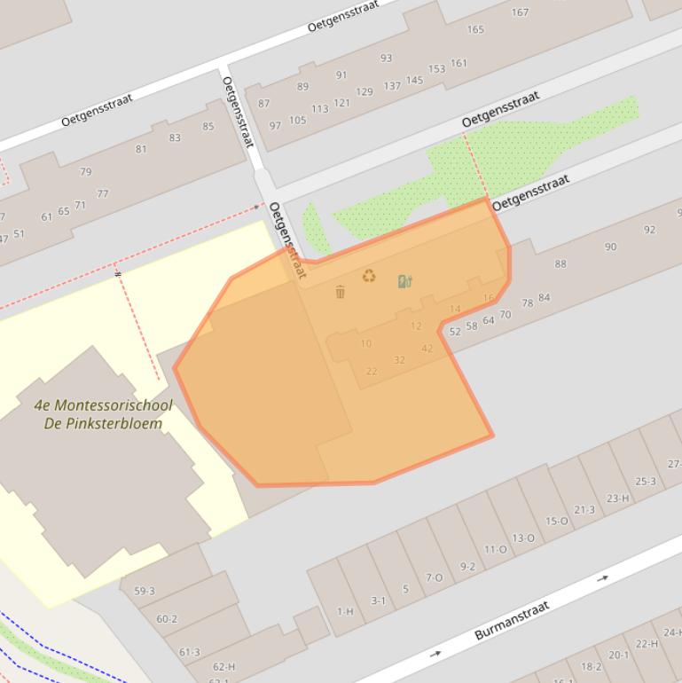 Kaart van postcodegebied 1091RE.