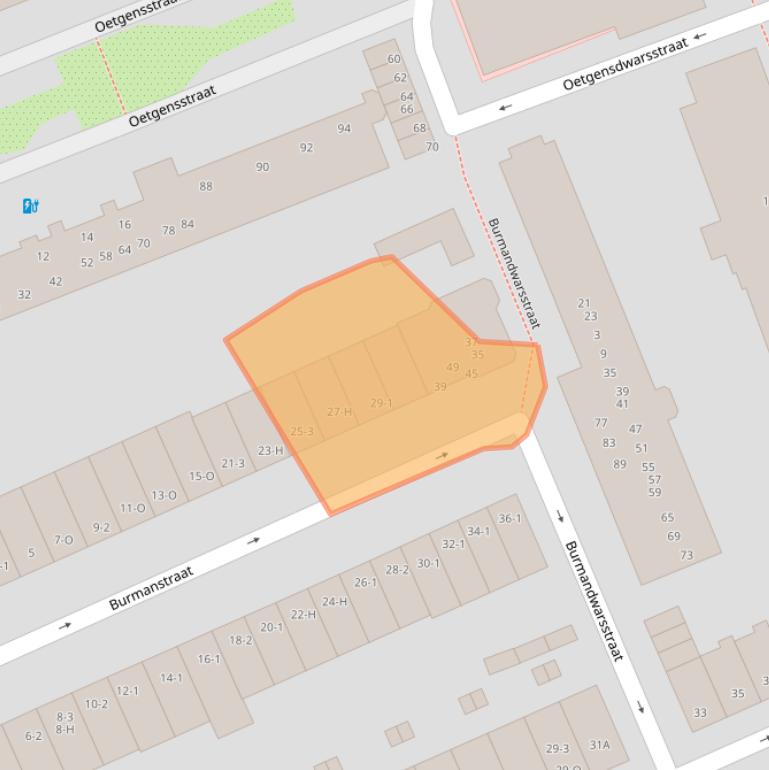 Kaart van postcodegebied 1091SH.