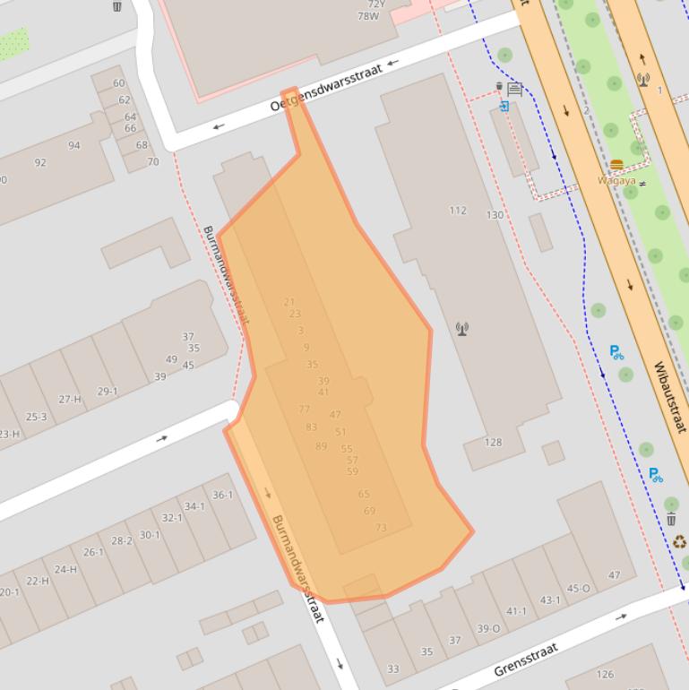 Kaart van postcodegebied 1091SL.