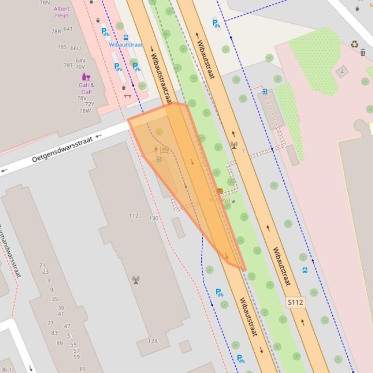 Kaart van postcodegebied 1091SN.