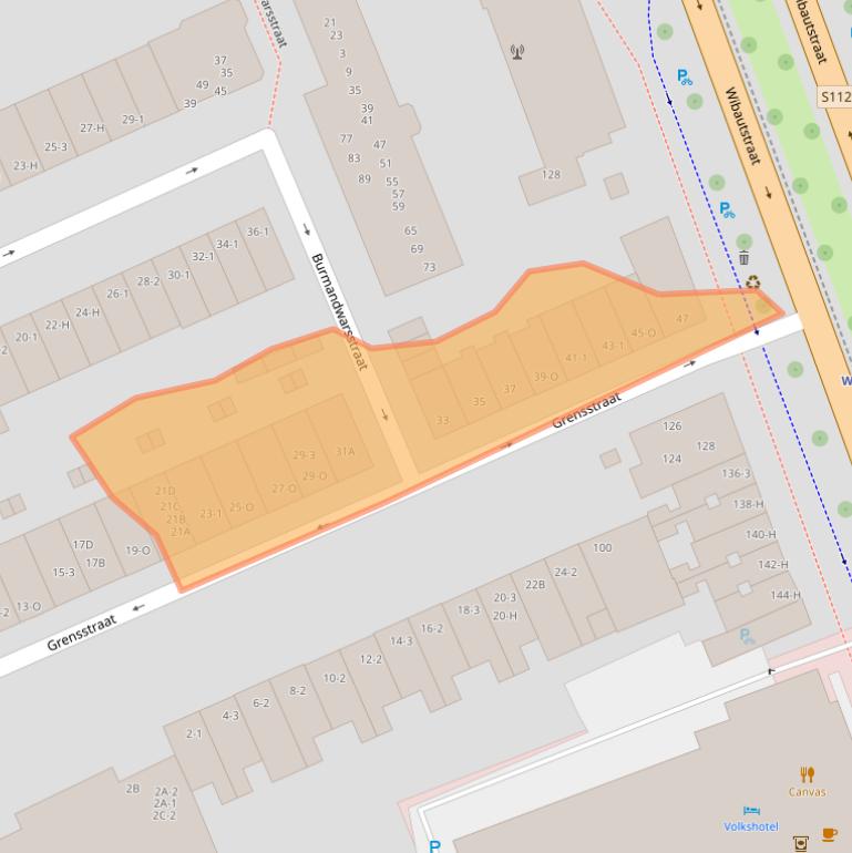 Kaart van postcodegebied 1091SW.