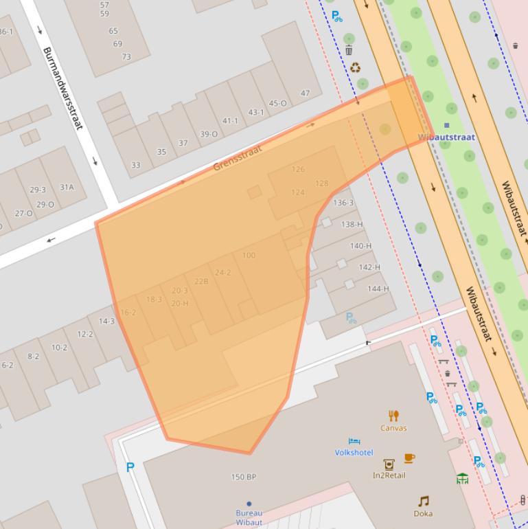 Kaart van postcodegebied 1091SZ.