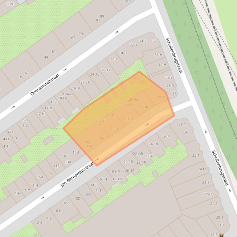 Kaart van postcodegebied 1091TS.