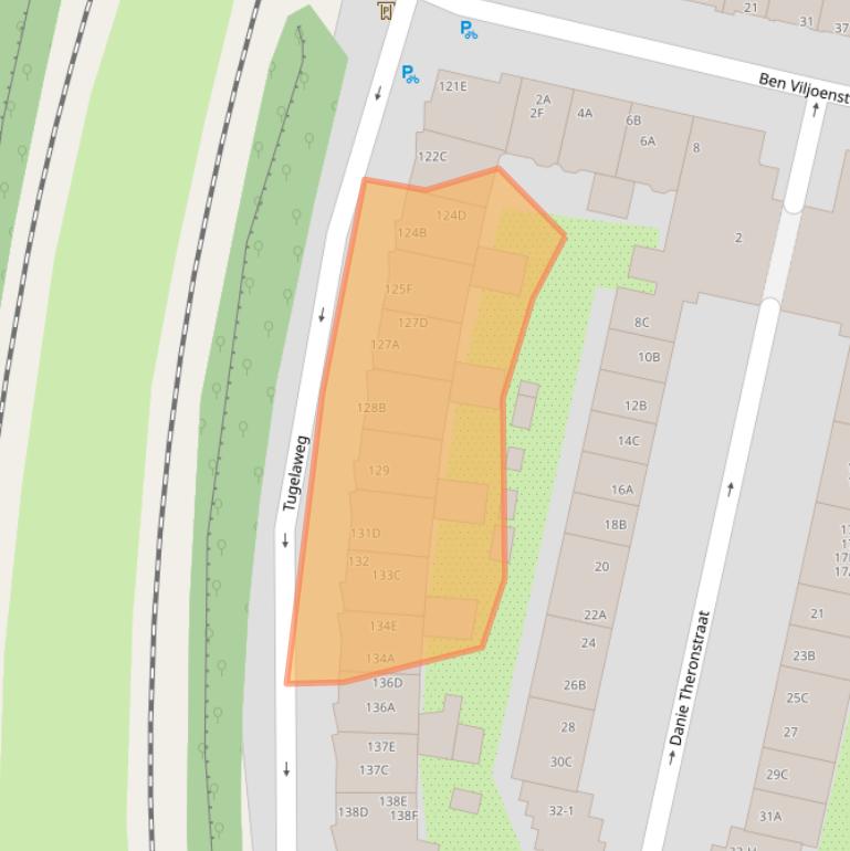 Kaart van postcodegebied 1091VW.