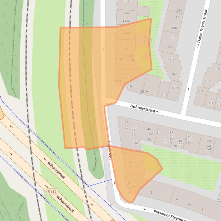 Kaart van postcodegebied 1091VX.