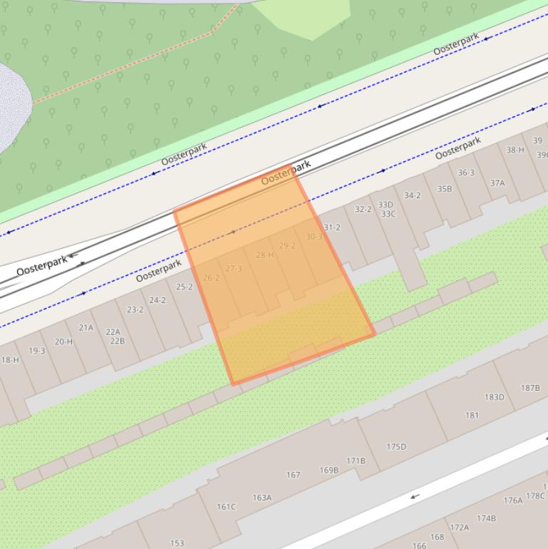 Kaart van postcodegebied 1092AJ.