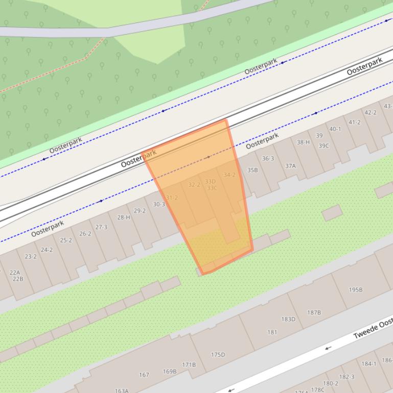 Kaart van postcodegebied 1092AK.