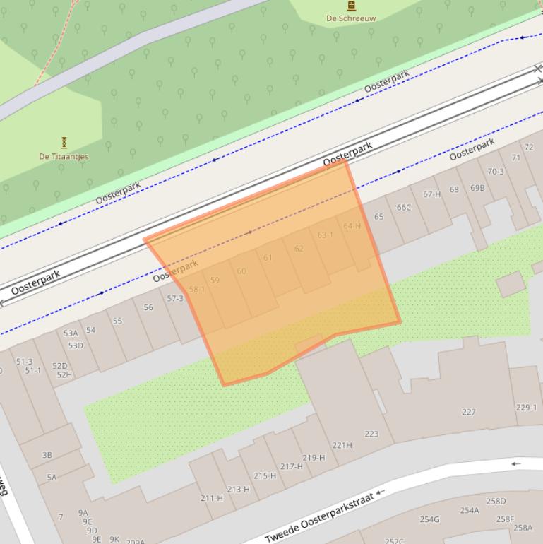Kaart van postcodegebied 1092AR.