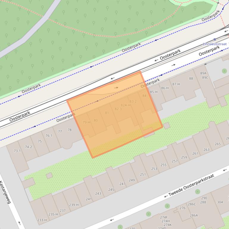 Kaart van postcodegebied 1092AV.