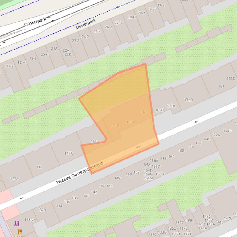 Kaart van postcodegebied 1092BE.