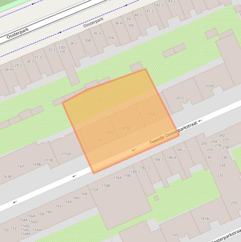 Kaart van postcodegebied 1092BH.