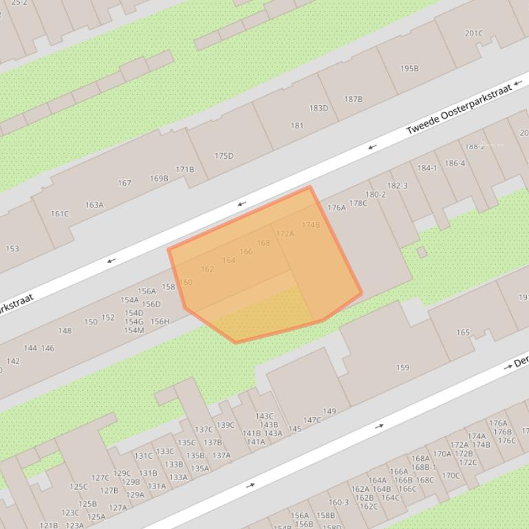 Kaart van postcodegebied 1092BS.