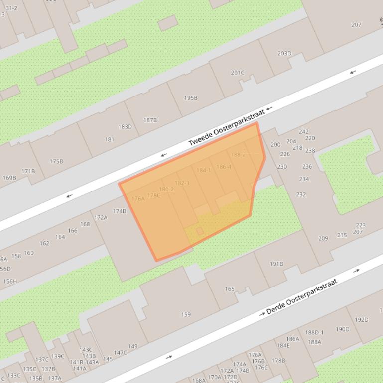 Kaart van postcodegebied 1092BT.