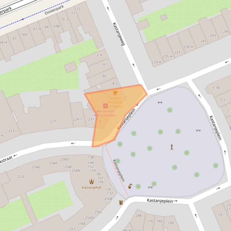 Kaart van postcodegebied 1092CJ.