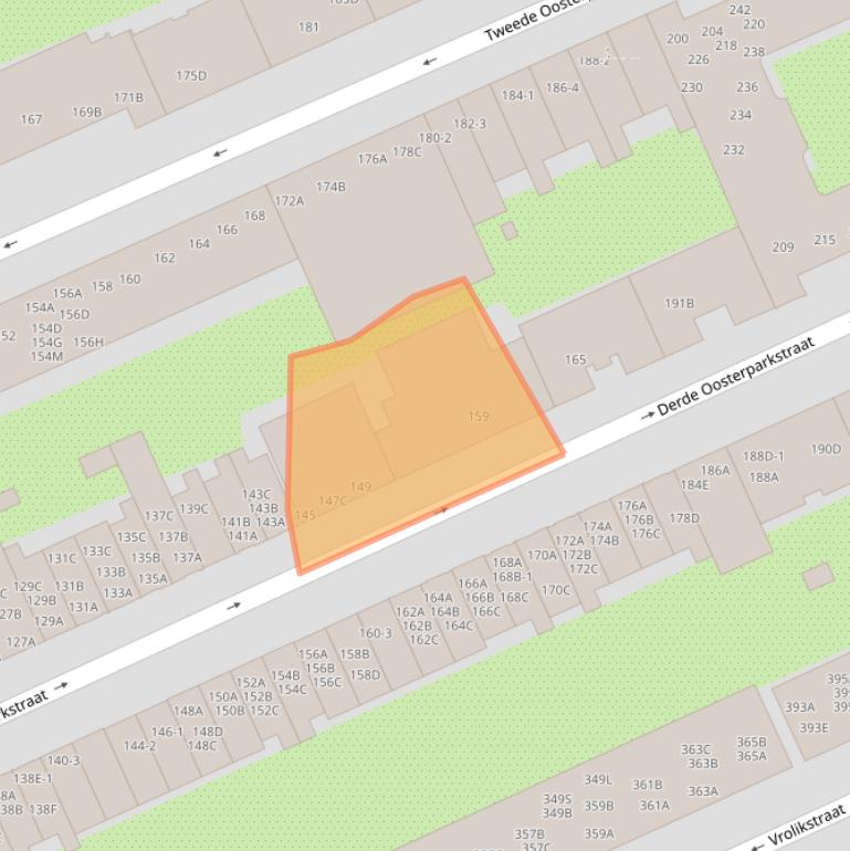 Kaart van postcodegebied 1092CW.